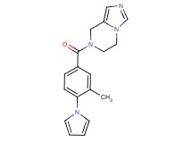 7-[3-methyl-4-(1H-pyrrol-1-yl)benzoyl]-5,6,7,8-tetrahydroimidazo[1,5-a]pyrazine