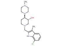 (3R*,4R*)-1-[(7-chloro-3-methyl-1H-indol-2-yl)methyl]-4-(4-methyl-1-piperazinyl)-3-piperidinol