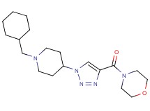 4-({1-[1-(cyclohexylmethyl)-4-piperidinyl]-1H-1,2,3-triazol-4-yl}carbonyl)morpholine