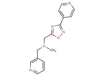 N-methyl-1-(3-pyridinyl)-N-{[3-(4-pyridinyl)-1,2,4-oxadiazol-5-yl]methyl}methanamine