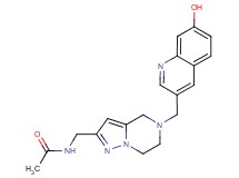 N-({5-[(7-hydroxyquinolin-3-yl)methyl]-4,5,6,7-tetrahydropyrazolo[1,5-a]pyrazin-2-yl}methyl)acetamide