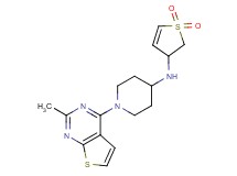 N-(1,1-dioxido-2,3-dihydro-3-thienyl)-1-(2-methylthieno[2,3-d]pyrimidin-4-yl)piperidin-4-amine