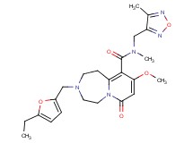 3-[(5-ethyl-2-furyl)methyl]-9-methoxy-N-methyl-N-[(4-methyl-1,2,5-oxadiazol-3-yl)methyl]-7-oxo-1,2,3,4,5,7-hexahydropyrido[1,2-d][1,4]diazepine-10-carboxamide