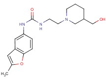 N-{2-[3-(hydroxymethyl)piperidin-1-yl]ethyl}-N'-(2-methyl-1-benzofuran-5-yl)urea