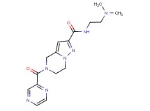 N-[2-(dimethylamino)ethyl]-5-(pyrazin-2-ylcarbonyl)-4,5,6,7-tetrahydropyrazolo[1,5-a]pyrazine-2-carboxamide