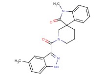1-methyl-1'-[(5-methyl-1H-indazol-3-yl)carbonyl]spiro[indole-3,3'-piperidin]-2(1H)-one