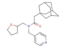 2-(1-adamantyl)-N-(4-pyridinylmethyl)-N-(tetrahydro-2-furanylmethyl)acetamide