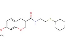 N-[2-(cyclohexylthio)ethyl]-7-methoxychromane-3-carboxamide