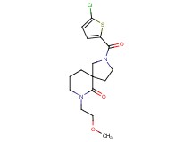 2-[(5-chloro-2-thienyl)carbonyl]-7-(2-methoxyethyl)-2,7-diazaspiro[4.5]decan-6-one