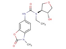 N-ethyl-N-[(3S*,4R*)-4-hydroxytetrahydrofuran-3-yl]-N'-(3-methyl-2-oxo-2,3-dihydro-1,3-benzoxazol-6-yl)urea