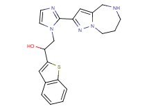 1-(1-benzothien-2-yl)-2-[2-(5,6,7,8-tetrahydro-4H-pyrazolo[1,5-a][1,4]diazepin-2-yl)-1H-imidazol-1-yl]ethanol dihydrochloride