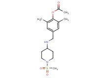 2,6-dimethyl-4-({[1-(methylsulfonyl)piperidin-4-yl]amino}methyl)phenyl acetate
