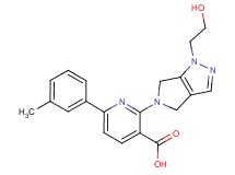 2-[1-(2-hydroxyethyl)-4,6-dihydropyrrolo[3,4-c]pyrazol-5(1H)-yl]-6-(3-methylphenyl)nicotinic acid
