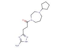 3-[3-(4-cyclopentyl-1,4-diazepan-1-yl)-3-oxopropyl]-1H-1,2,4-triazol-5-amine