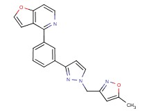 4-(3-{1-[(5-methyl-3-isoxazolyl)methyl]-1H-pyrazol-3-yl}phenyl)furo[3,2-c]pyridine