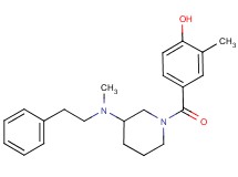 2-methyl-4-({3-[methyl(2-phenylethyl)amino]-1-piperidinyl}carbonyl)phenol