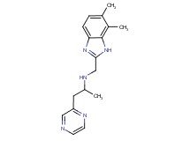 N-[(6,7-dimethyl-1H-benzimidazol-2-yl)methyl]-1-pyrazin-2-ylpropan-2-amine