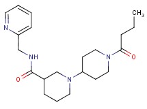 1'-butyryl-N-(pyridin-2-ylmethyl)-1,4'-bipiperidine-3-carboxamide