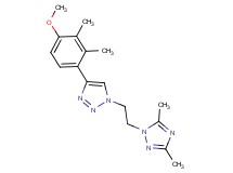 1-[2-(3,5-dimethyl-1H-1,2,4-triazol-1-yl)ethyl]-4-(4-methoxy-2,3-dimethylphenyl)-1H-1,2,3-triazole