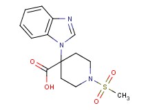 4-(1H-benzimidazol-1-yl)-1-(methylsulfonyl)piperidine-4-carboxylic acid