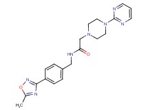 N-[4-(5-methyl-1,2,4-oxadiazol-3-yl)benzyl]-2-[4-(2-pyrimidinyl)-1-piperazinyl]acetamide
