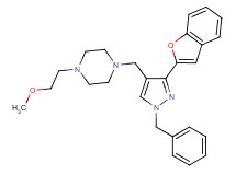 1-{[3-(1-benzofuran-2-yl)-1-benzyl-1H-pyrazol-4-yl]methyl}-4-(2-methoxyethyl)piperazine