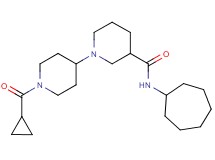 N-cycloheptyl-1'-(cyclopropylcarbonyl)-1,4'-bipiperidine-3-carboxamide