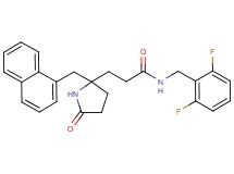 N-(2,6-difluorobenzyl)-3-[2-(1-naphthylmethyl)-5-oxo-2-pyrrolidinyl]propanamide