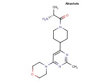 ((1R)-1-methyl-2-{4-[2-methyl-6-(4-morpholinyl)-4-pyrimidinyl]-1-piperidinyl}-2-oxoethyl)amine dihydrochloride