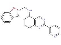N-(1-benzofuran-2-ylmethyl)-2-(3-pyridinyl)-5,6,7,8-tetrahydro-5-quinazolinamine