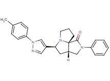 (3aS*,5S*,9aS*)-5-[1-(4-methylphenyl)-1H-pyrazol-4-yl]-2-phenylhexahydro-7H-pyrrolo[3,4-g]pyrrolizin-1(2H)-one