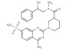 N-(2-hydroxy-2-phenylethyl)-N-methyl-1-[4-methyl-7-(methylsulfonyl)-2-quinazolinyl]-3-piperidinecarboxamide