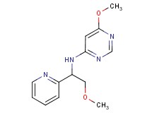 6-methoxy-N-(2-methoxy-1-pyridin-2-ylethyl)pyrimidin-4-amine