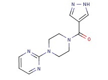 2-[4-(1H-pyrazol-4-ylcarbonyl)-1-piperazinyl]pyrimidine trifluoroacetate