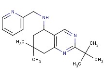 2-tert-butyl-7,7-dimethyl-N-(2-pyridinylmethyl)-5,6,7,8-tetrahydro-5-quinazolinamine