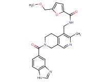 N-{[7-(1H-benzimidazol-5-ylcarbonyl)-3-methyl-5,6,7,8-tetrahydro-2,7-naphthyridin-4-yl]methyl}-5-(methoxymethyl)-2-furamide