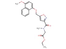 ethyl N-[(5-{[(4-methoxy-1-naphthyl)oxy]methyl}-3-isoxazolyl)carbonyl]-N-methylglycinate