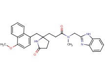 N-(1H-benzimidazol-2-ylmethyl)-3-{2-[(4-methoxy-1-naphthyl)methyl]-5-oxo-2-pyrrolidinyl}-N-methylpropanamide