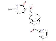 2-methyl-5-{[(1S*,5R*)-3-(pyrazin-2-ylcarbonyl)-3,6-diazabicyclo[3.2.2]non-6-yl]carbonyl}pyrimidin-4(3H)-one