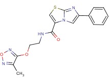 N-{2-[(4-methyl-1,2,5-oxadiazol-3-yl)oxy]ethyl}-6-phenylimidazo[2,1-b][1,3]thiazole-3-carboxamide