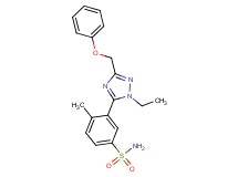 3-[1-ethyl-3-(phenoxymethyl)-1H-1,2,4-triazol-5-yl]-4-methylbenzenesulfonamide