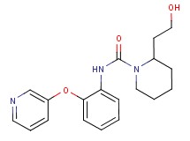 2-(2-hydroxyethyl)-N-[2-(pyridin-3-yloxy)phenyl]piperidine-1-carboxamide