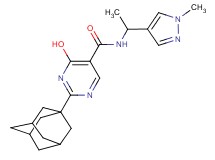 2-(1-adamantyl)-4-hydroxy-N-[1-(1-methyl-1H-pyrazol-4-yl)ethyl]pyrimidine-5-carboxamide
