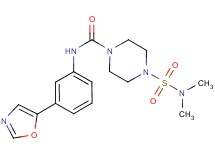 4-[(dimethylamino)sulfonyl]-N-[3-(1,3-oxazol-5-yl)phenyl]piperazine-1-carboxamide