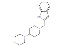 2-[(4-thiomorpholin-4-ylpiperidin-1-yl)methyl]-1H-indole