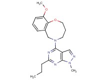 10-methoxy-5-(1-methyl-6-propyl-1H-pyrazolo[3,4-d]pyrimidin-4-yl)-3,4,5,6-tetrahydro-2H-1,5-benzoxazocine