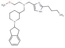N-[(2-butyl-1H-imidazol-4-yl)methyl]-N-{[1-(2,3-dihydro-1H-inden-2-yl)-3-piperidinyl]methyl}-2-methoxyethanamine
