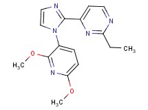 4-[1-(2,6-dimethoxypyridin-3-yl)-1H-imidazol-2-yl]-2-ethylpyrimidine
