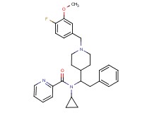 N-cyclopropyl-N-{1-[1-(4-fluoro-3-methoxybenzyl)-4-piperidinyl]-2-phenylethyl}-2-pyridinecarboxamide