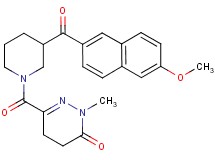 6-{[3-(6-methoxy-2-naphthoyl)-1-piperidinyl]carbonyl}-2-methyl-4,5-dihydro-3(2H)-pyridazinone